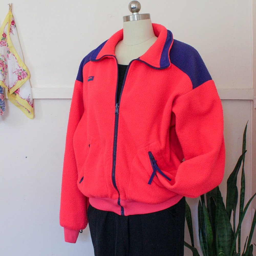 Vintage Columbia Fleece Colorblock Zip Up